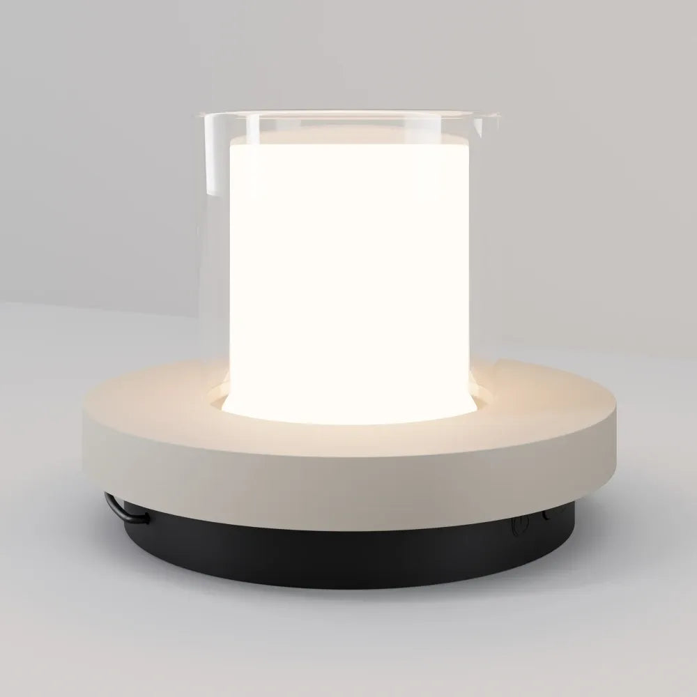 Spot exterior din Plastic Negru si Plastic Alb/Transparent H10xD13.2cm Lantra