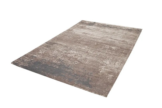 Covor din Bumbac/Poliester Gri/Bej L240cm Modern Art