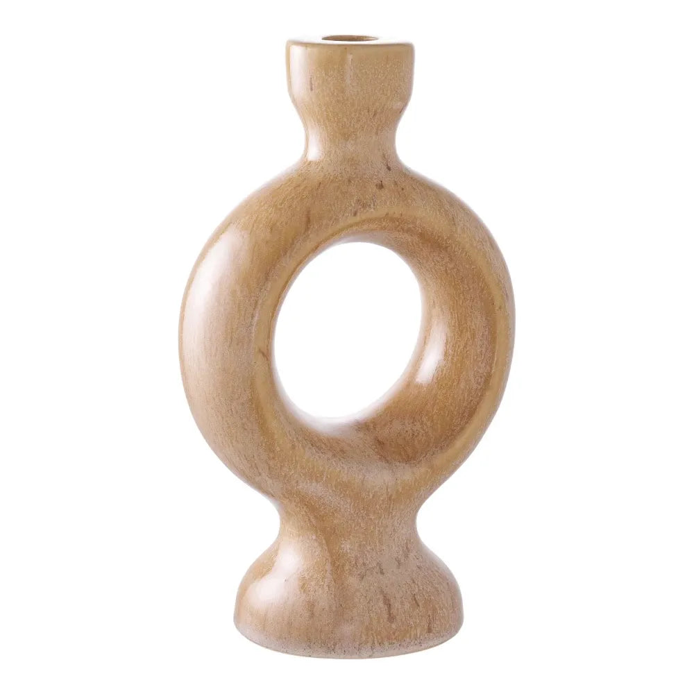 Suport lumanare din Ceramica Maro H23.5xL13.5cm HN0917
