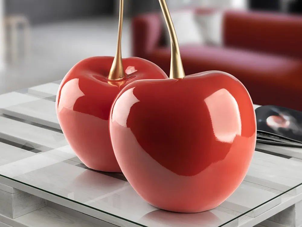 Obiect decorativ din Rasina Rosu L54xH64cm Cerezas