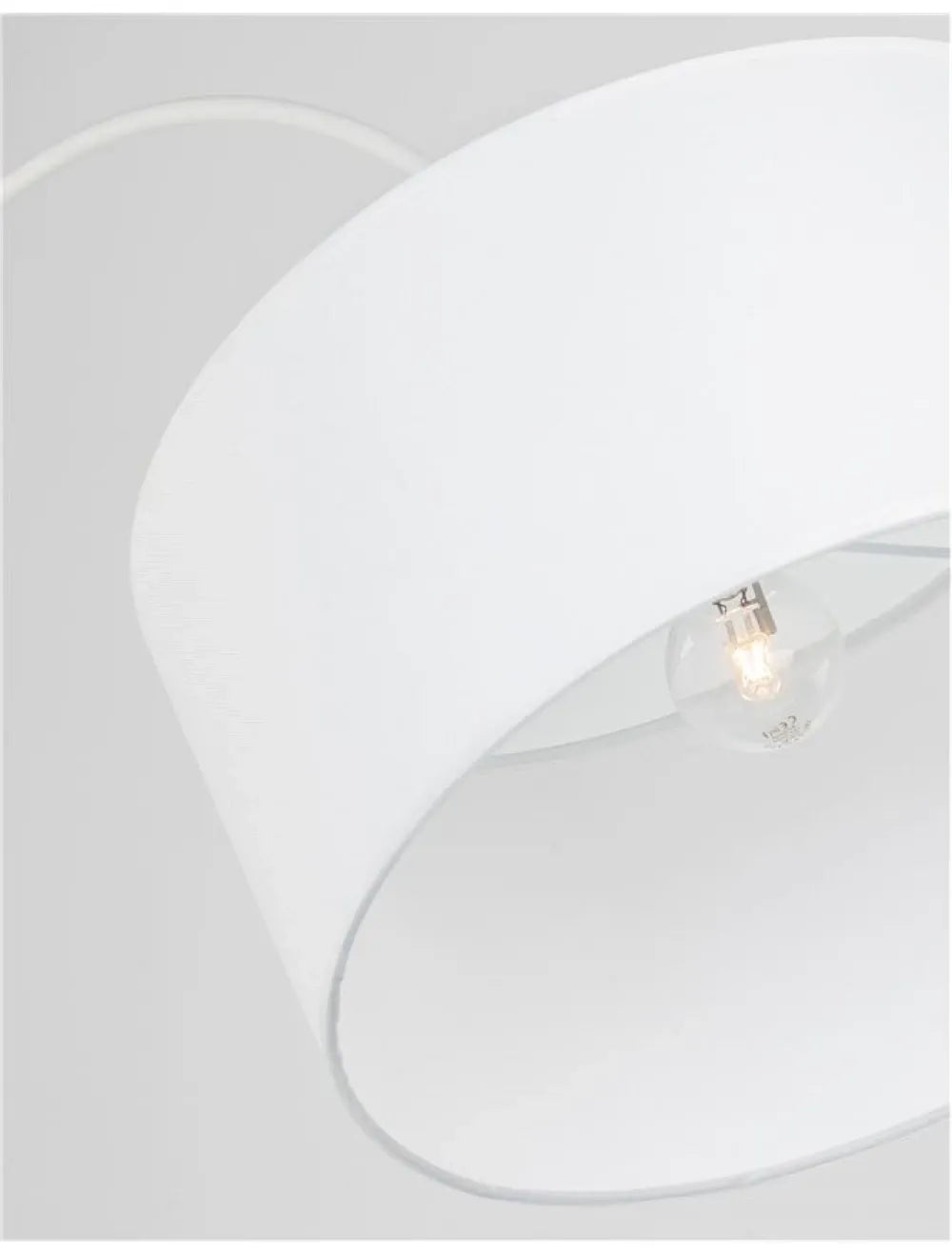 Lampa de podea structura din Aluminiu Alb si abajur din Textil Alb H180xL90cm IP20 SAMA