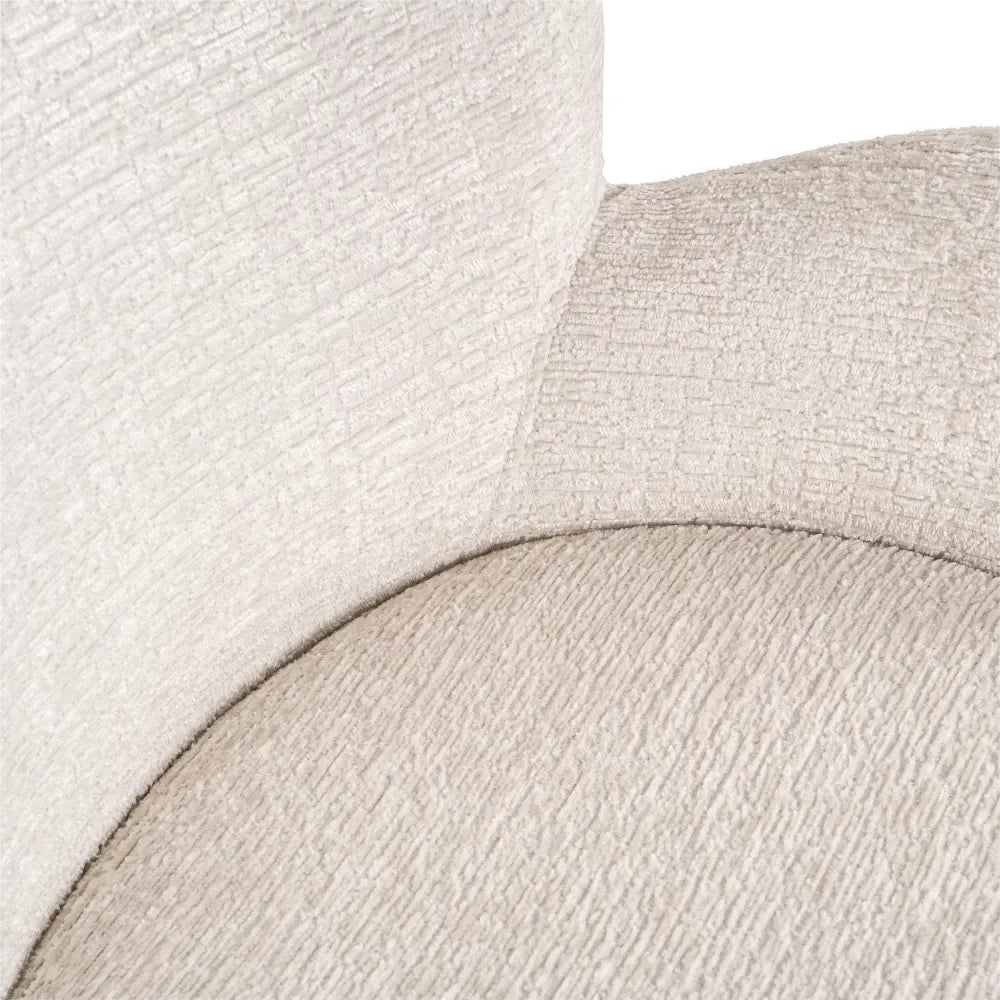 Scaun tapitat cu Stofa fusion Crem cu picioare din Metal Auriu H85xL57xA63cm Amber Richmond Interiors