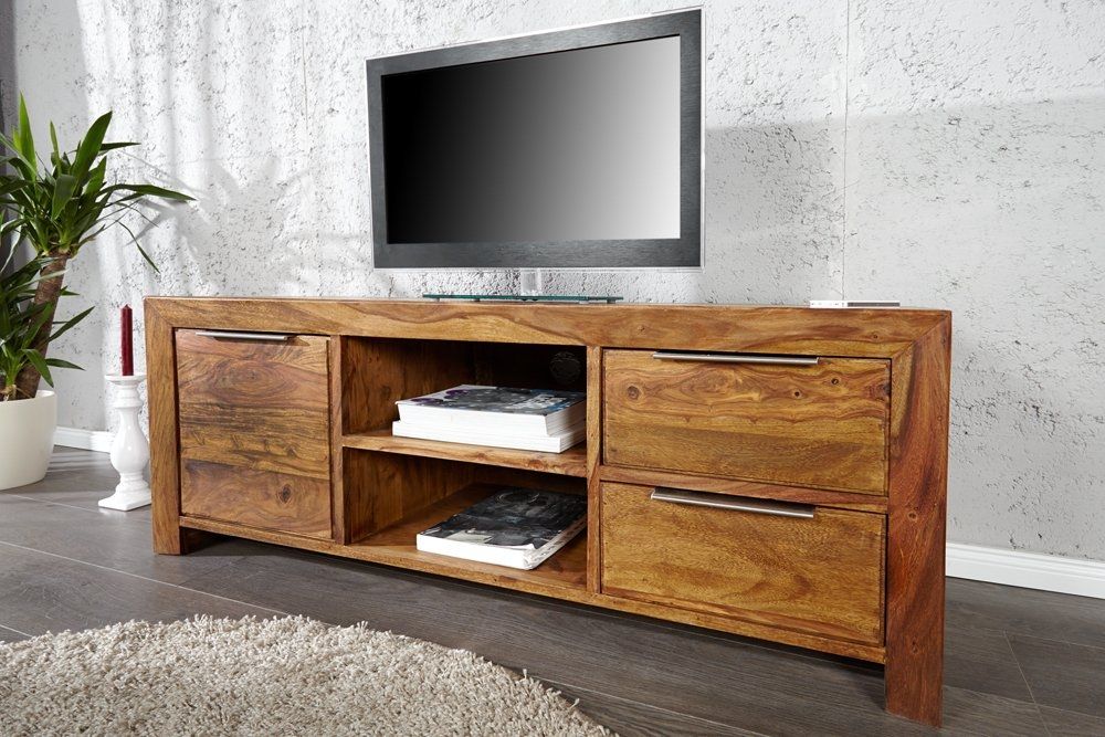 Comoda TV din Lemn masiv de palisandru Maro Lagos L135xH50cm