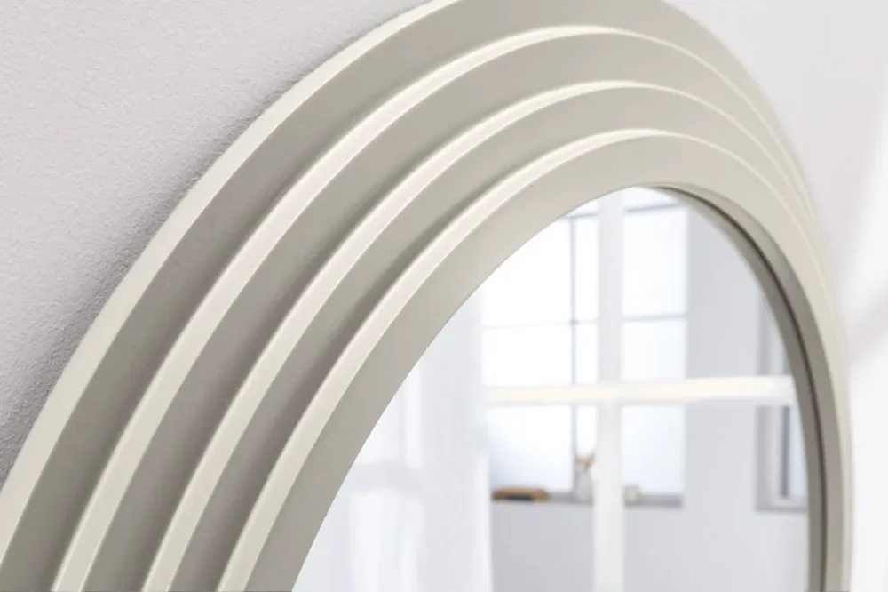 Oglinda cu rama din Poliuretan/MDF Alb H160xL80cm Art Deco