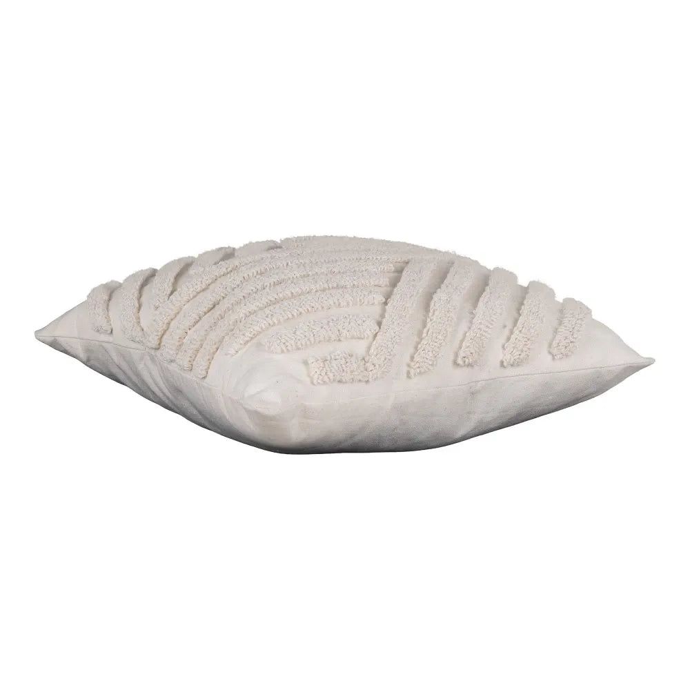 Perna decorativa din Textil Alb 45x45cm Albany