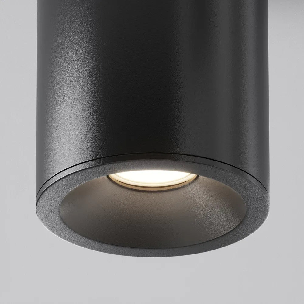 Spot aplicabil din Aluminiu Negru H11.5xD8.5cm IP 65 GU10 50W Zoom