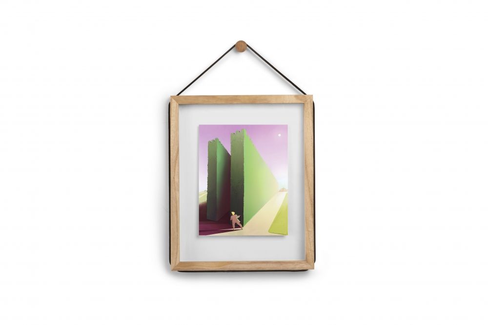 Rama foto de perete din MDF Maro Corda H40xL33cm
