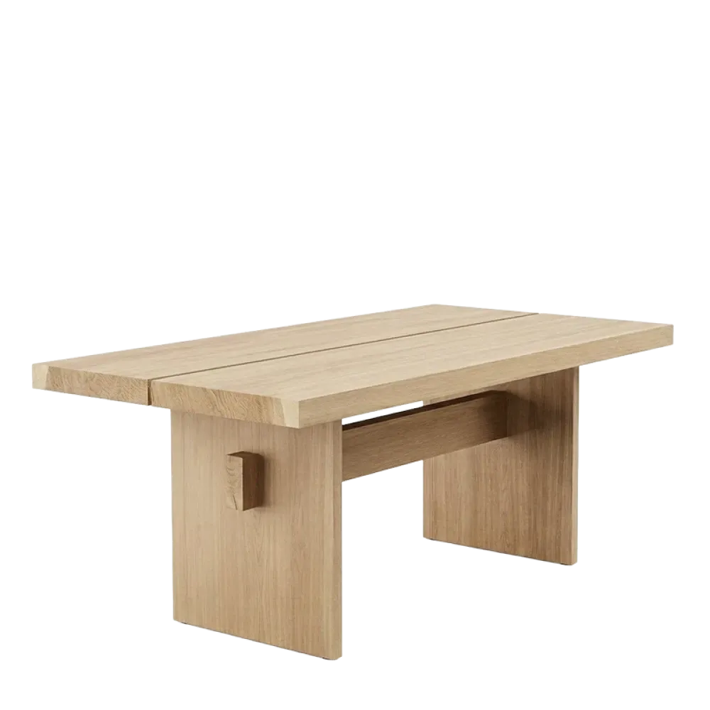 Masa dining dreptunghiulara din Lemn de Stejar in dimensiuni multiple Beams