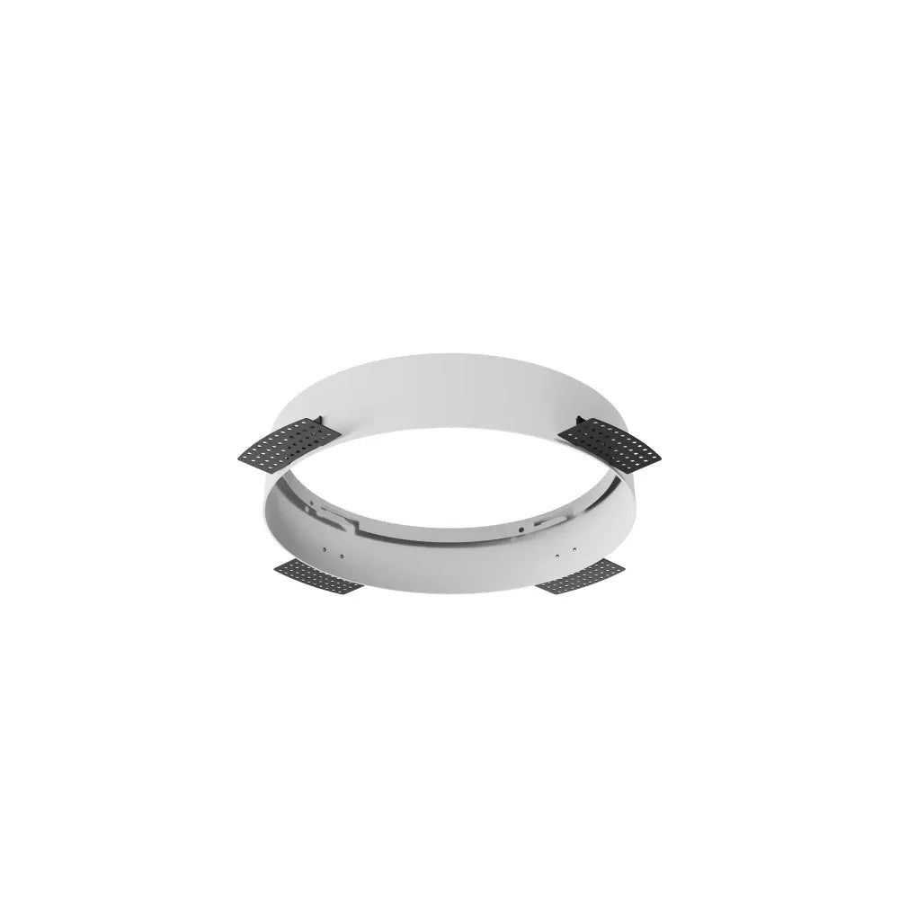 Acesoriu pentru incastrare plafoniera Zon de diametru 30cm din Metal Alb
