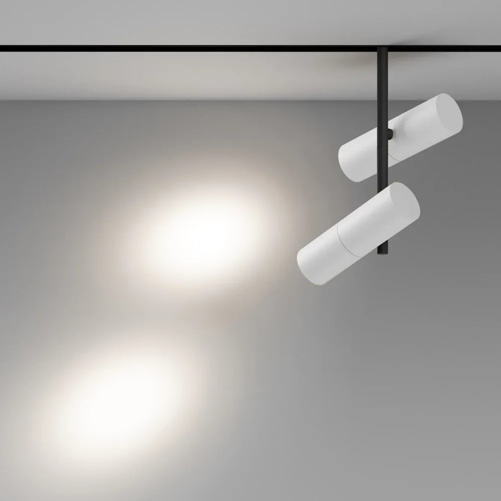 Spot dimabil smart pentru sina Exility din Aluminiu Alb/Negru H36.2xL19.3cm 24W 1802lm 2700-6000k Elti Duo