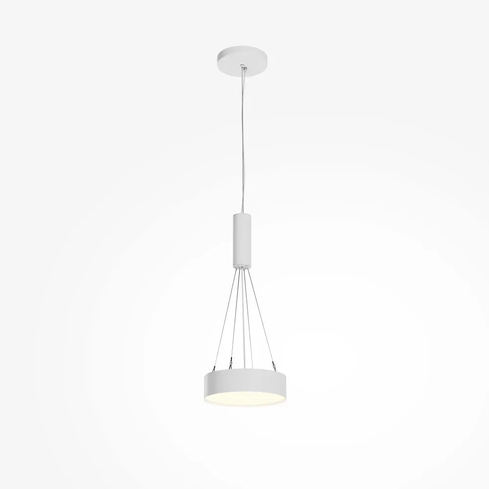 Plafoniera din Aluminiu Alb H6xD22cm Zon