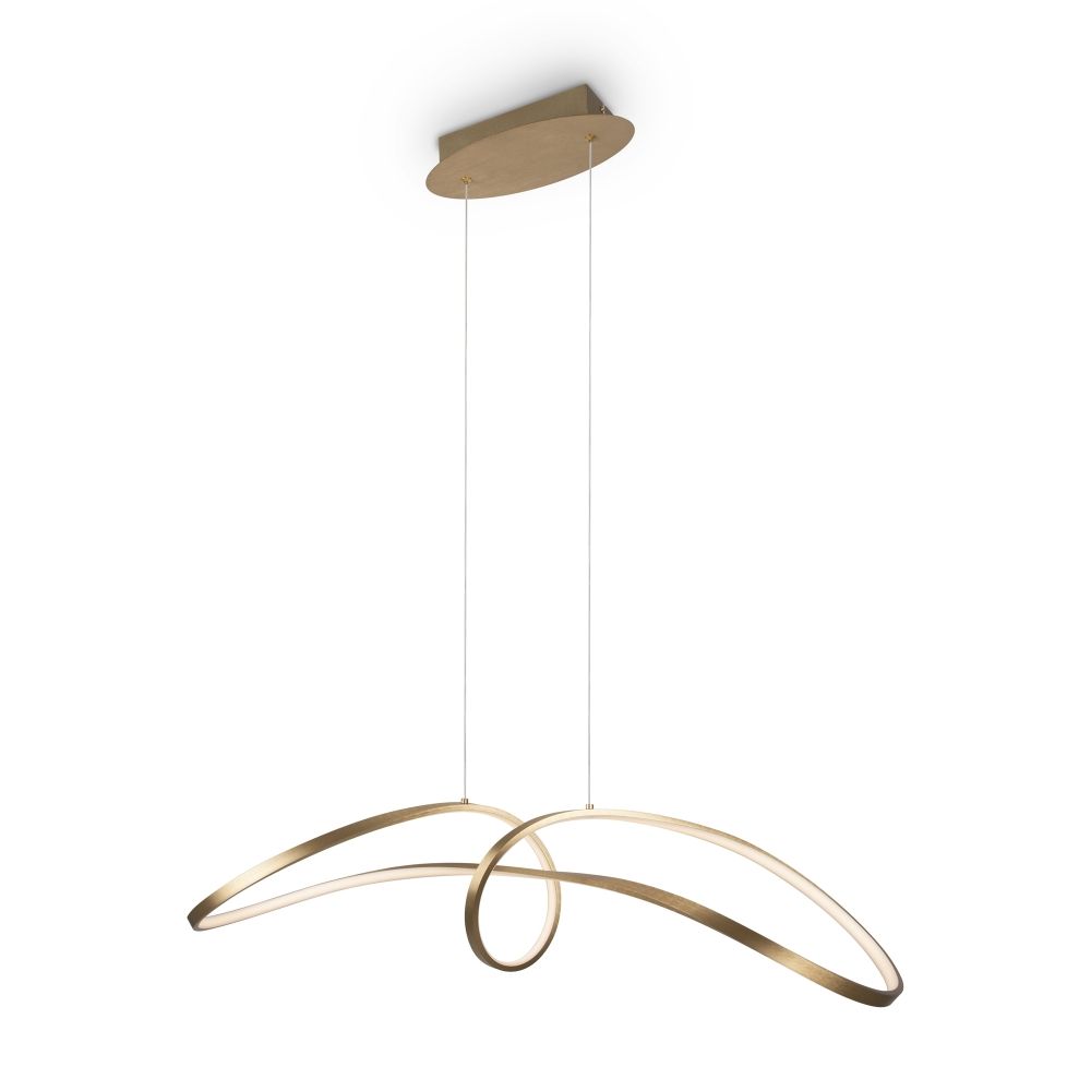 Lustra din Aluminiu Auriu L93xH29cm Curve