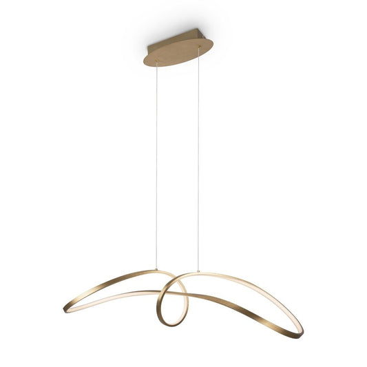 Lustra din Aluminiu Auriu L93xH29cm Curve