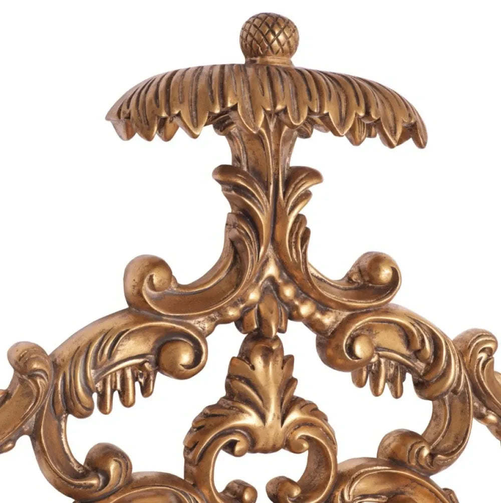 Oglinda cu rama din Lemn/Metal Auriu L91xH160cm Rococo Eichholtz