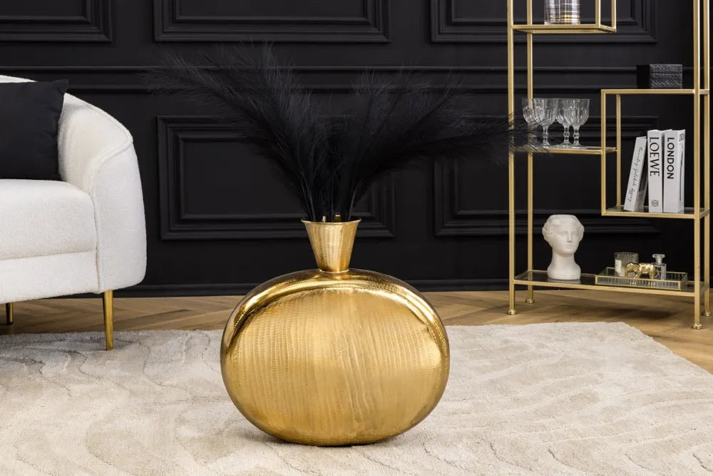 Vaza decorativa din Metal Auriu H48xL48cm Orient L
