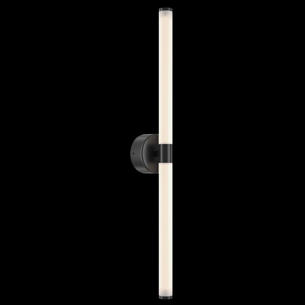 Aplica de perete Aluminiu si Acril Negru/Transparent D3xH63cm Axis