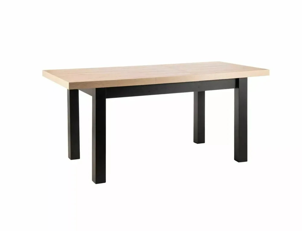 Masa extensibila din PAL Maro/Negru L140-218xH78cm Presto