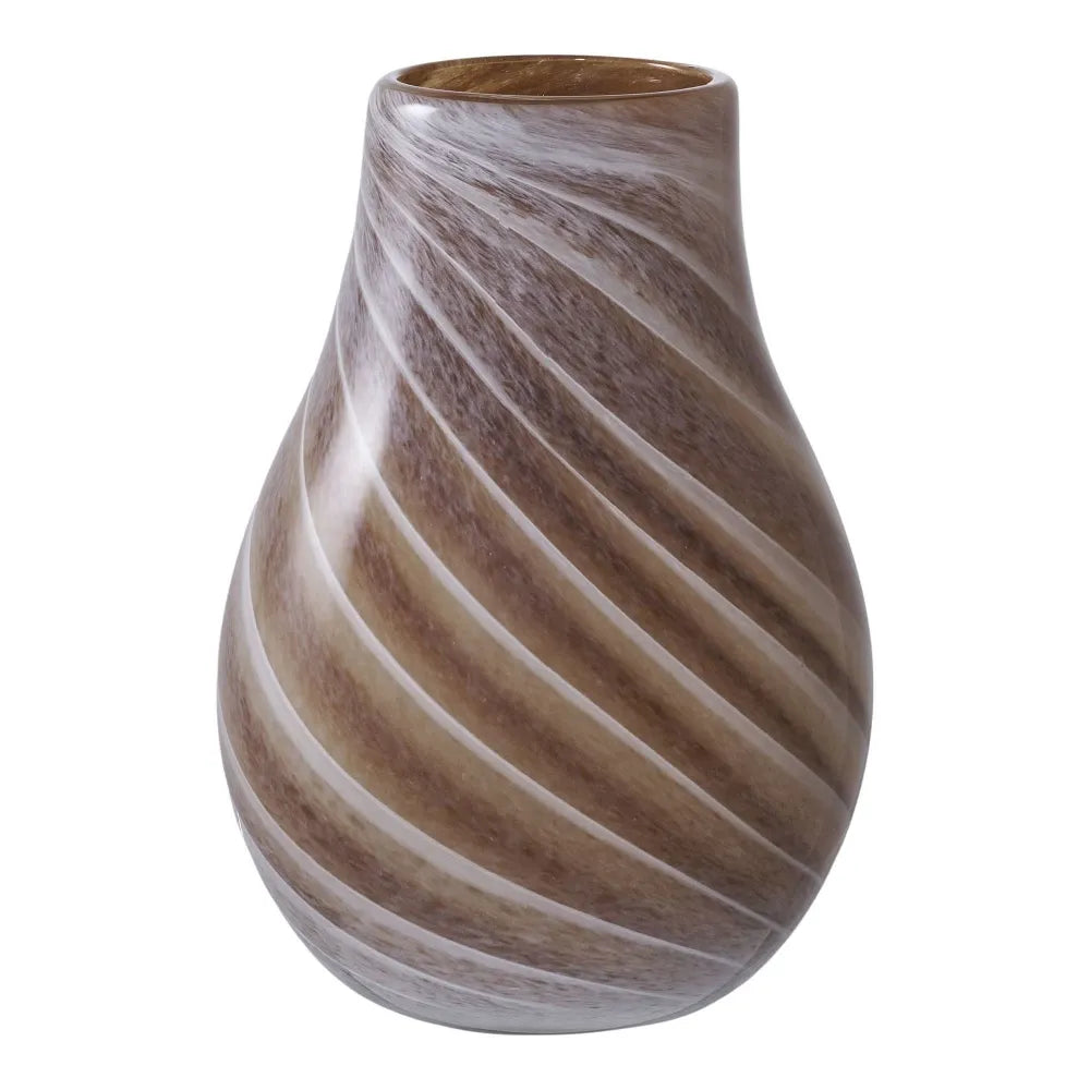 Vaza din Sticla Maro H23xD16cm HN0875