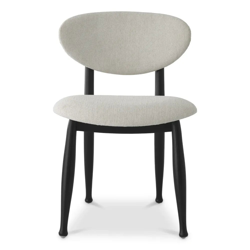 Scaun tapitat cu Stofa Crem L53xA59xH80cm Allston Eichholtz