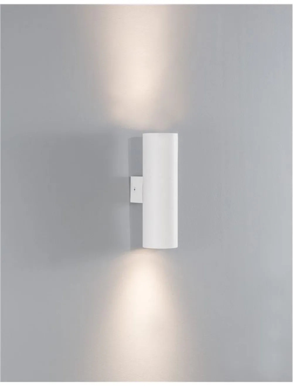 Aplica de perete din Aluminiu Alb H18xL5.6cm IP20 NOSA