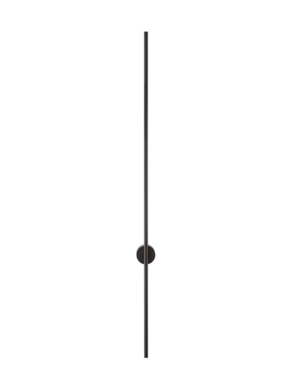 Aplica de perete din Aluminiu Negru H120xL1.5cm IP20 20W 1400lm 3000k ADEN