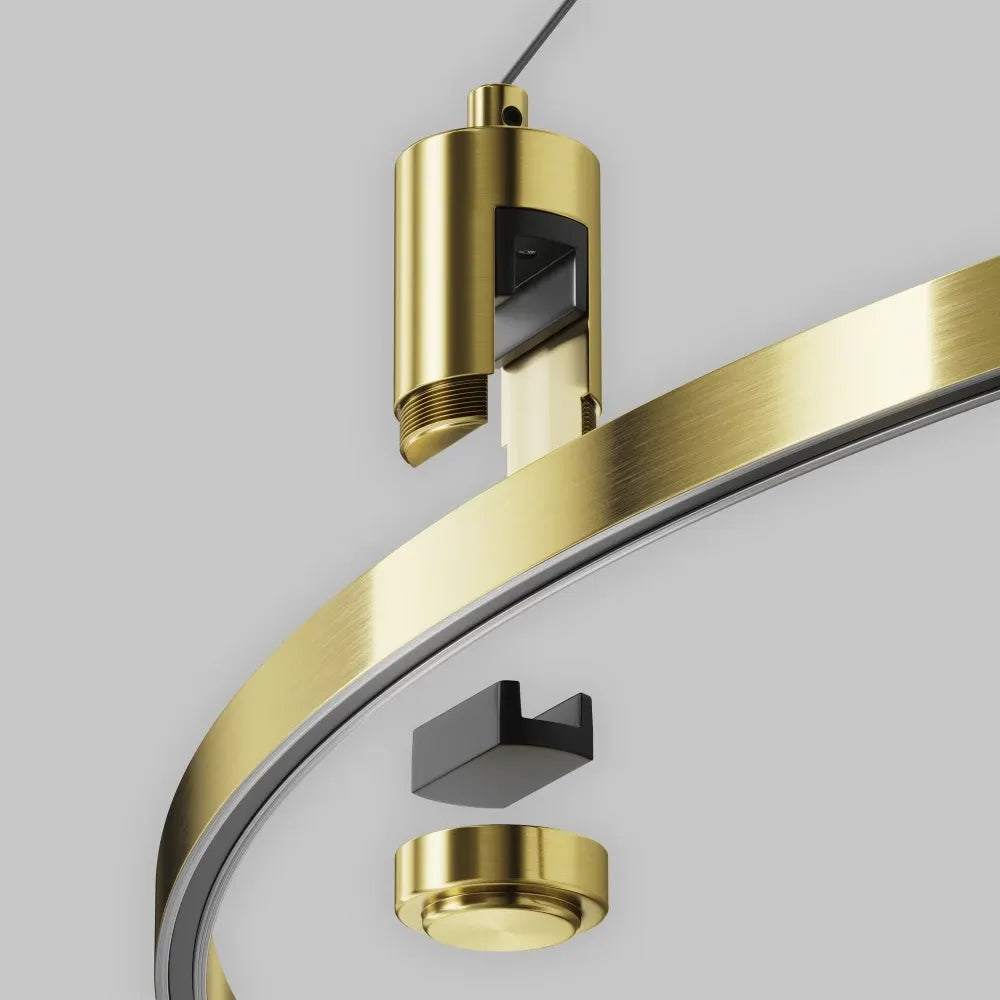 Kit de suspensie cu bază pentru driver pentru sina rotunde Flarity din Aluminiu Alama
