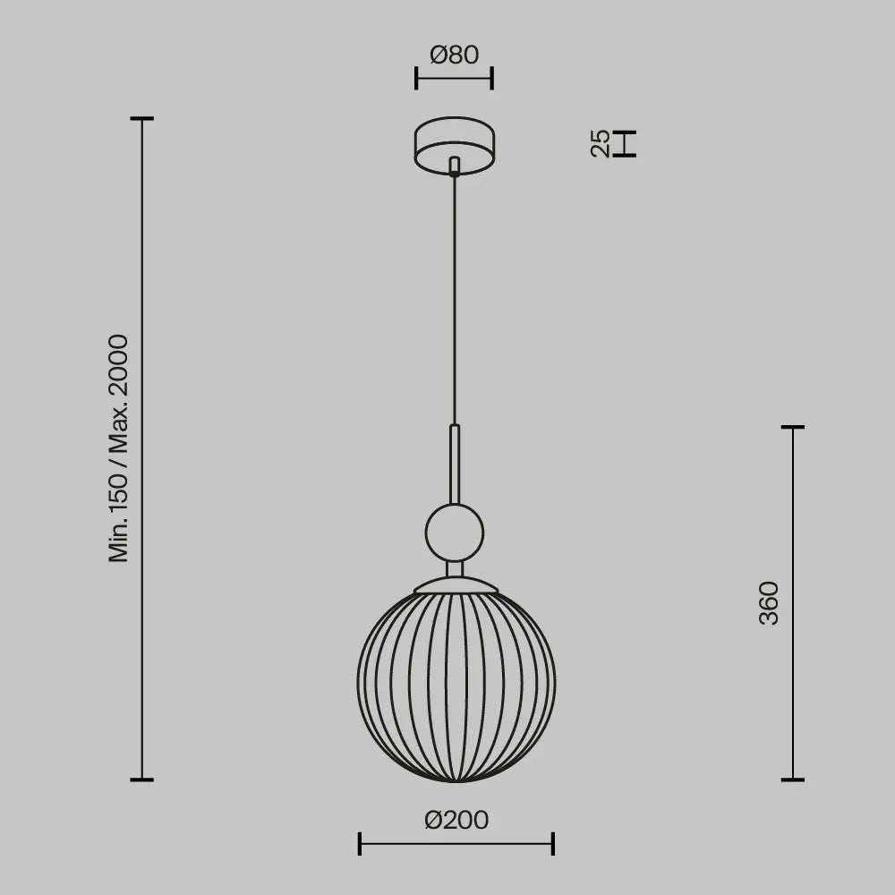 Pendul din Piatra Bej H239xD20cm TAVO