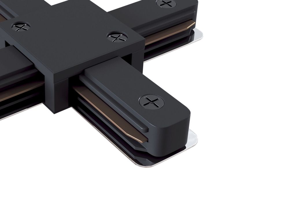 Conector X Accessories for tracks Negru  LED L11xH3cm