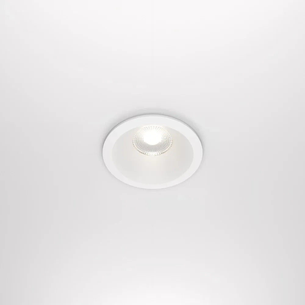 Spot incastrat rotund din Aluminiu Alb H8.5xD8.5cm IP 65 12W 1040lm 4000k Zoom
