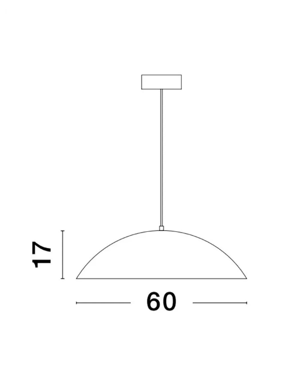 Pendul din Aluminiu Negru/Bej H120xL58cm IP20 42W 2015lm 3000k GLIM