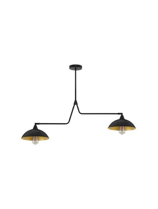 Lustra din Metal Negru/Auriu H70xL113cm IP20 MIRBA