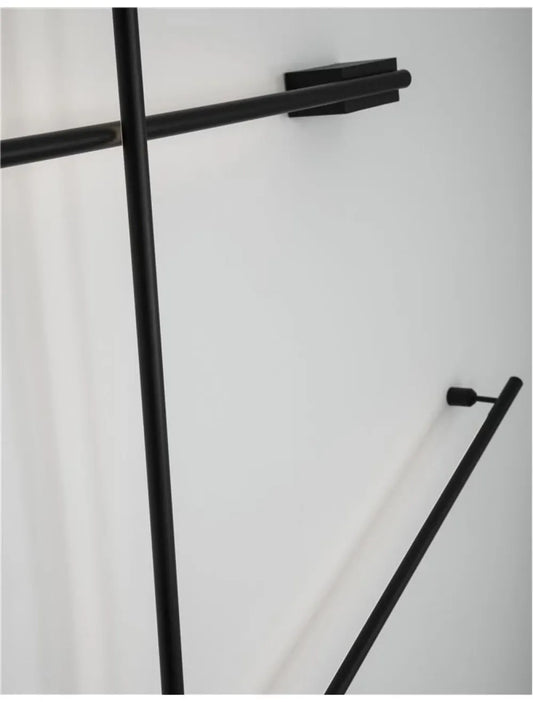 Aplica de perete din Aluminiu Negru H3.5xL90cm IP20 15W 507lm 3000k GROPIUS