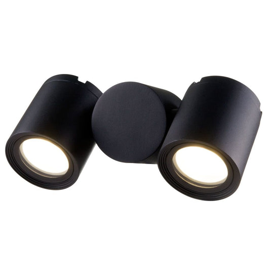 Aplica de perete pentru exterior din Metal Negru cu 2 becuri L21x7xH7cm Wall Street