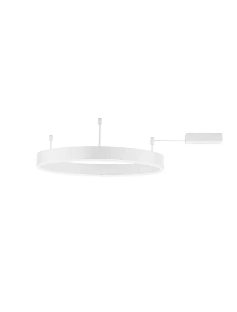 Plafoniera structura din Aluminiu Alb si abajur din Acrilic  H18xL60cm IP20 46W 3700lm 3000k MOTIF