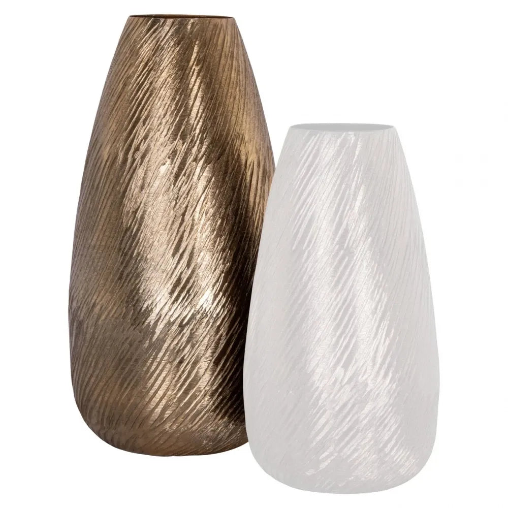 Vaza decorativa din Aluminiu Auriu D21xH40cm Riza Richmond Interiors