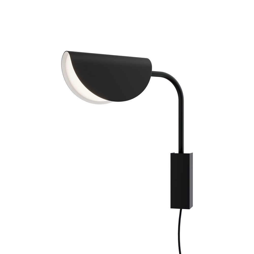 Aplica de perete Metal si Acril Negru/Negru L29xH37cm Mollis