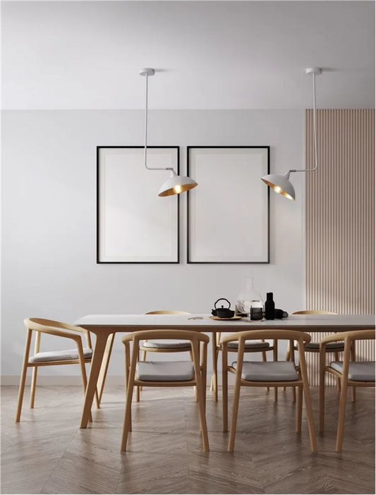 Pendul din Metal Alb/Auriu H120xL40cm IP20 MIRBA