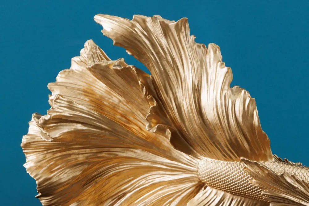 Statueta din Polirasina Auriu H36xL32cm Crowntail