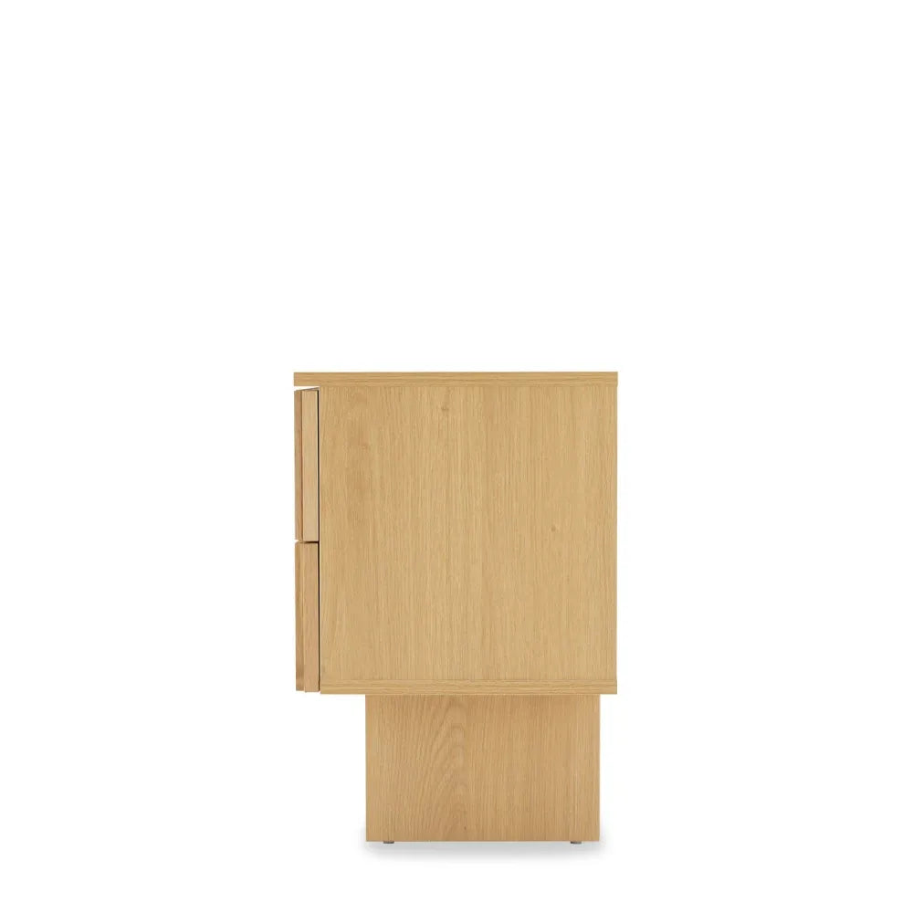 Noptiera cu sertare Lugano de culoare natural L60xH52cm
