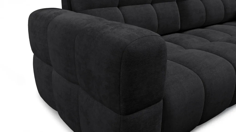 Canapea tapitata cu material pet friendly Alias negru L241x104cm