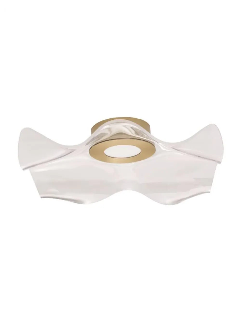 Plafoniera structura din Aluminiu Auriu si abajur din Acrilic Transparent H20xL50cm IP20 31W 2118lm 3000k SIDERNO