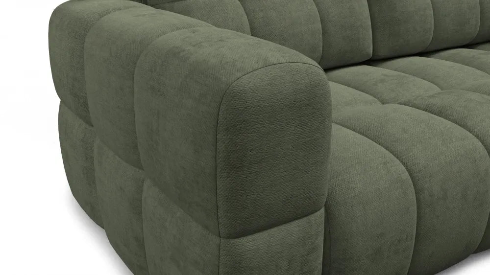 Canapea tapitata cu material pet friendly Alias verde L211x104cm
