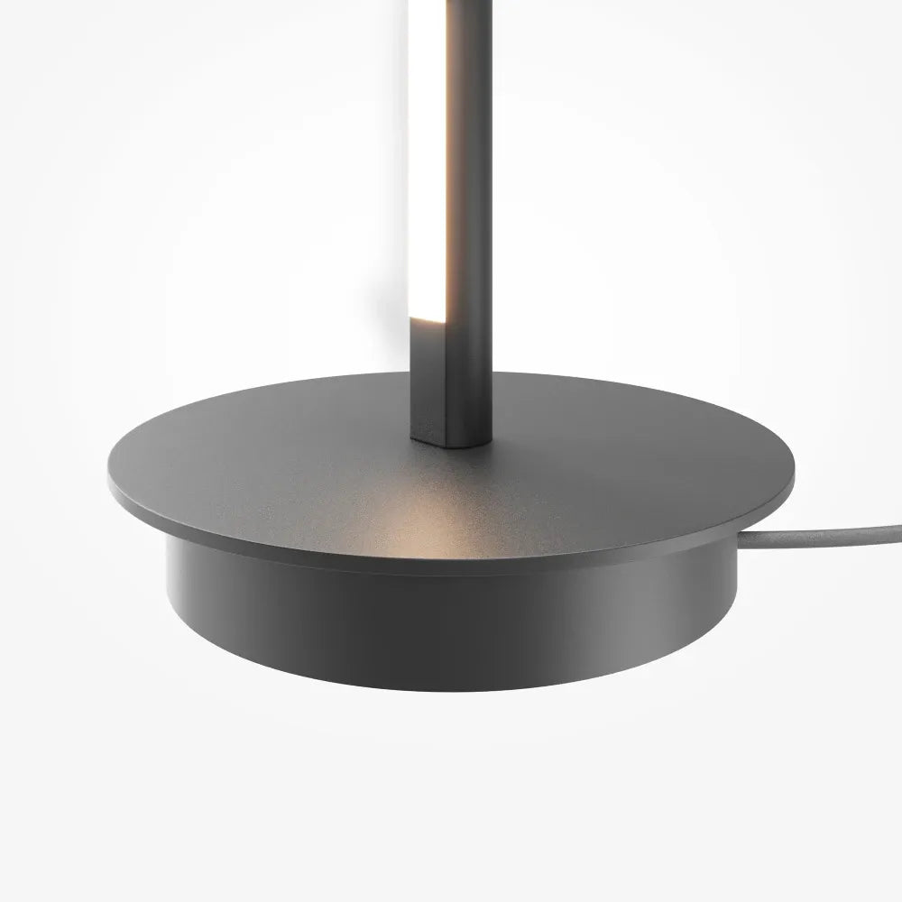 Lampa de podea din Aluminiu Negru si Metal Negru H155xL20cm Thin