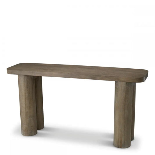 Consola din Furnir de stejar Maro L150xH76.5cm Lindbrook Eichholtz