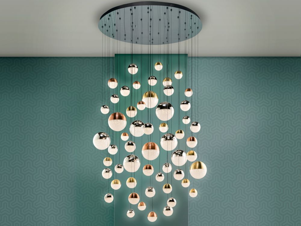 Lustra Sphere Multicolor Led H350cm D140cm
