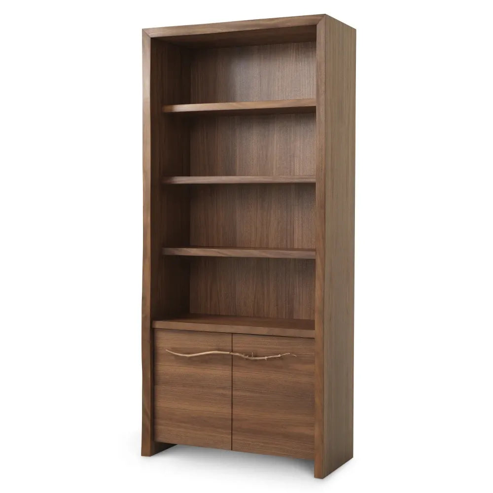 Biblioteca din Furnir de nuc Maro L106xH231cm Charford Eichholtz