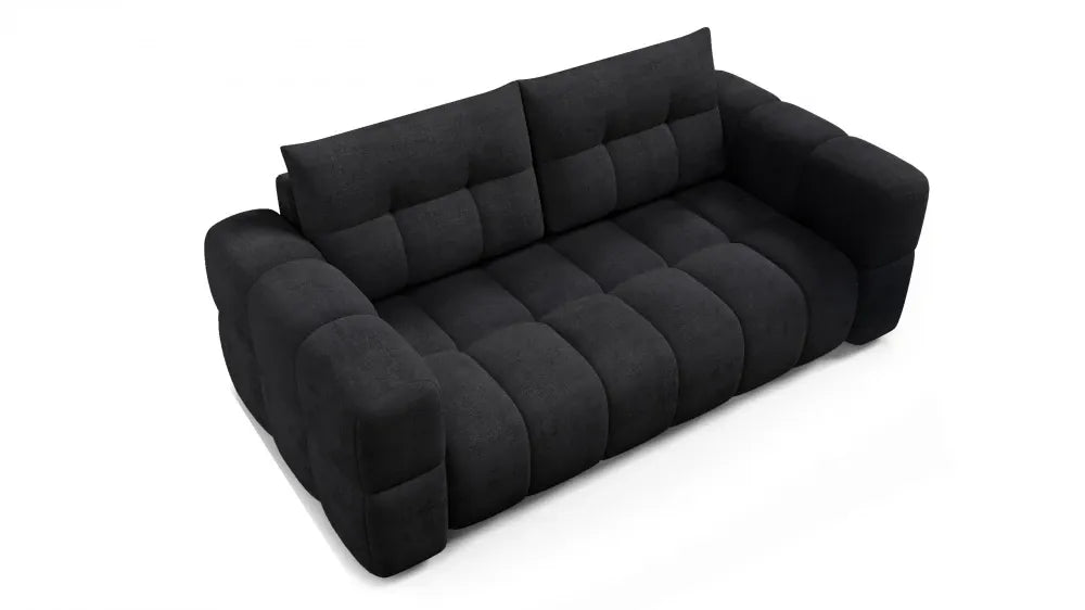 Canapea tapitata cu material pet friendly Alias negru L211x104cm