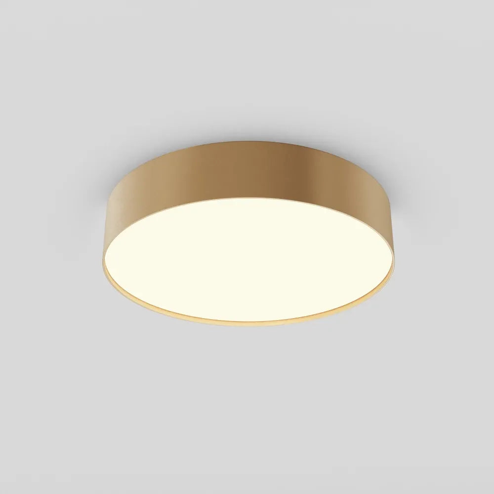 Plafoniera din Aluminiu Auriu mat H6xD30cm Zon