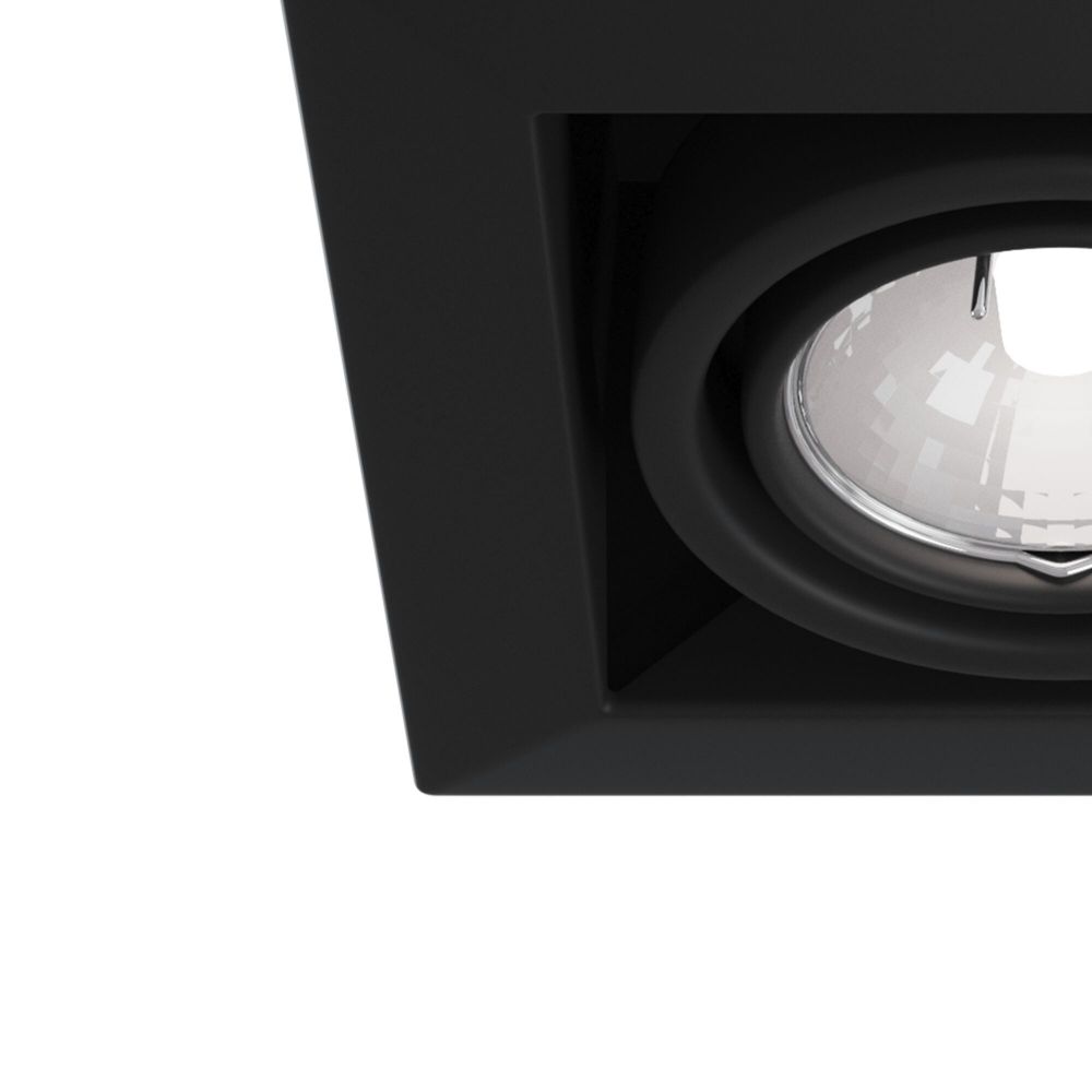 Spot incastra din Metal Negru L13xH8cm Metal Modern