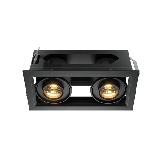 Spot incastrat din Aluminiu Negru H7.5xL19.4cm 20W Metal Modern